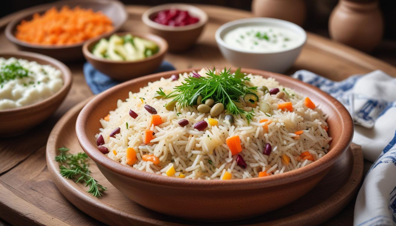 İspir Fasulyesi ile Geleneksel Tahıl Pilavı